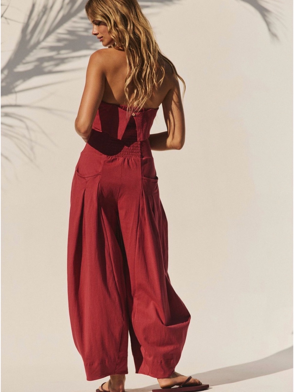 Free People Sonder Jumpsuit, medium in color Summersun - Picture 5 of 8